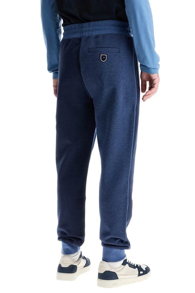 Eden Park high-waisted dark blue jogging pants with zip pockets and elastic cuffs 3