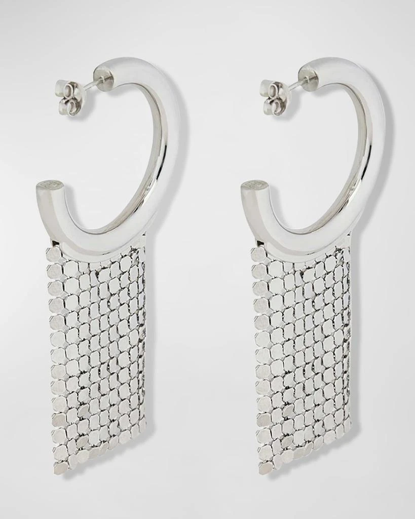 Paco Rabanne Pixel Drop Hoop Earrings 3