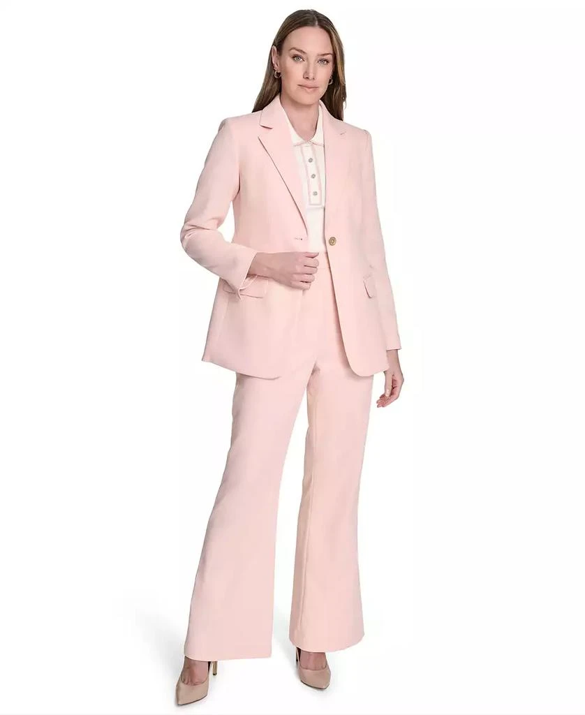 Tommy Hilfiger Women's Notched Collar One-Button Blazer 2