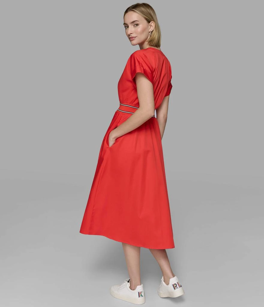 Karl Lagerfeld Paris COLLARLESS MIDI SHIRT DRESS 2