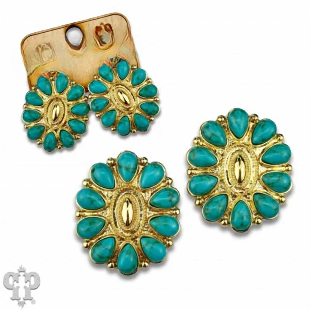 Pink Panache Pink Panache - Women
s Concho Post Earrings 2