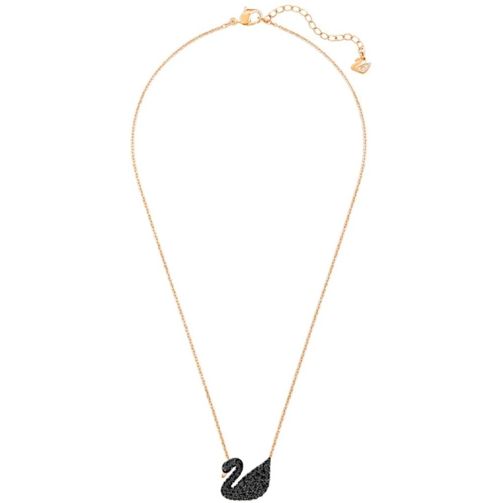 Swarovski Swarovski Women's Pendant with Chain - Iconic Swan Black and Rose Gold | 5204134 2