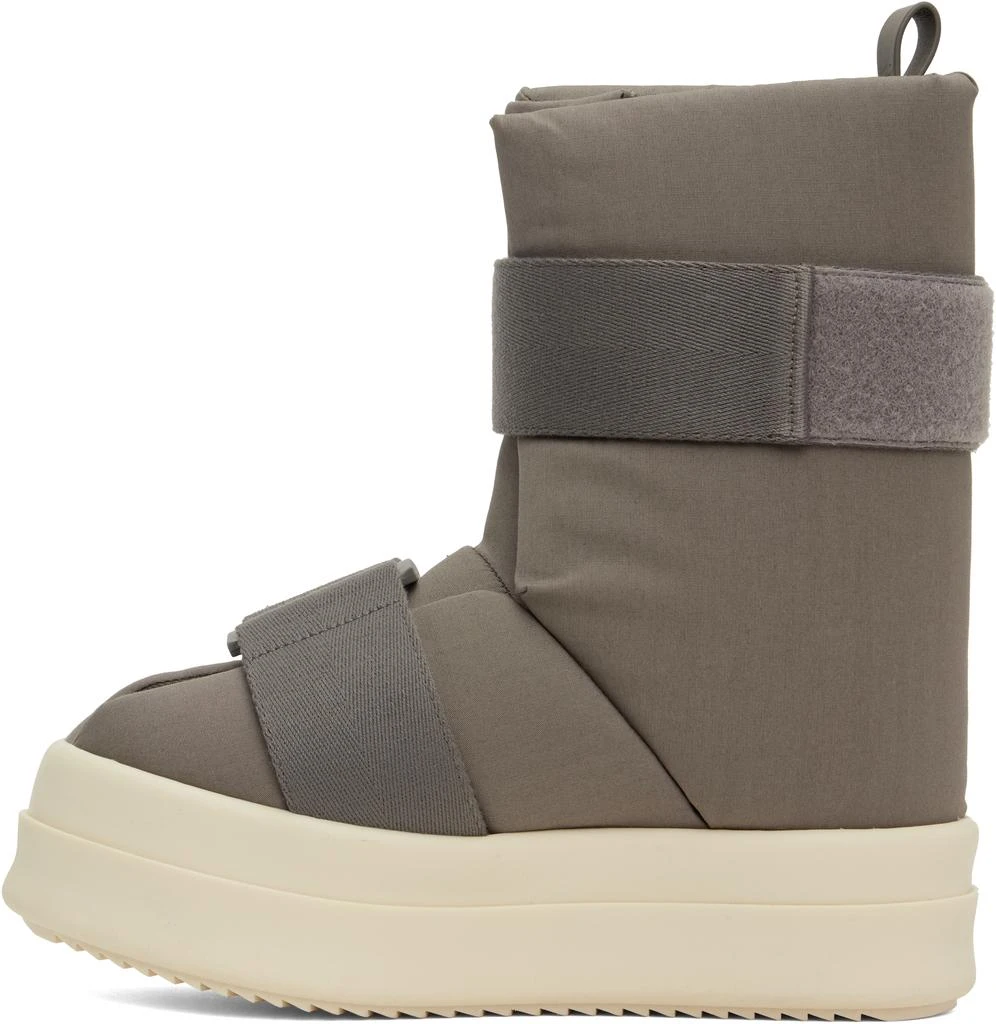Rick Owens Moncler + Rick Owens Gray Low Splint Boots 3