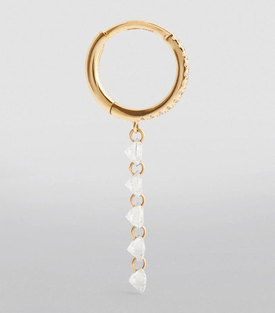 Persée Yellow Gold Diamond Piercings Single Earring 3
