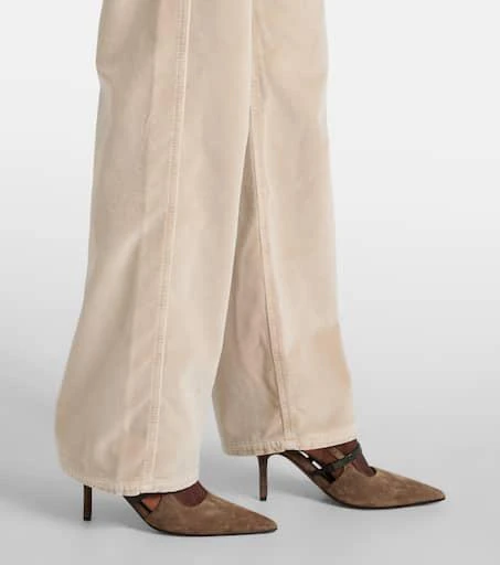Brunello Cucinelli Dyed cotton wide-leg pants 6