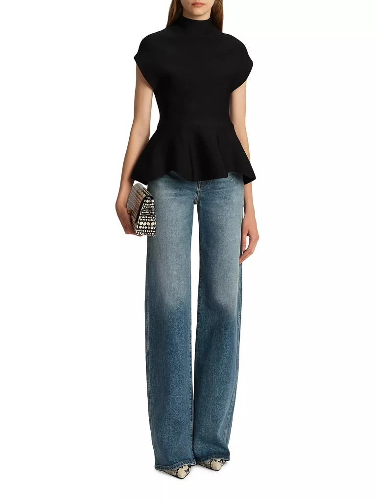 Khaite Dane High-Rise Straight-Leg Jeans 2