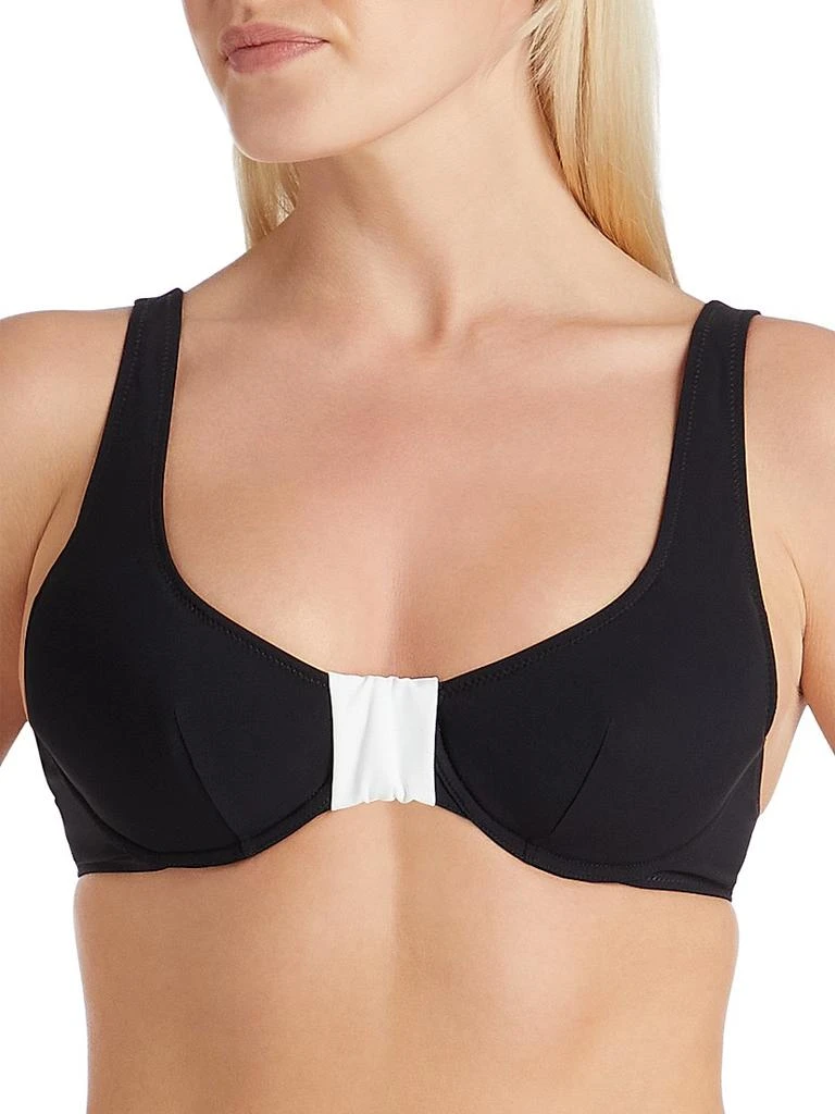 VALIMARE Antibes Two-Tone Balconette Bikini Top 4