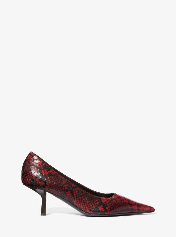 Michael Kors Frankie Python Embossed Leather Pump 2