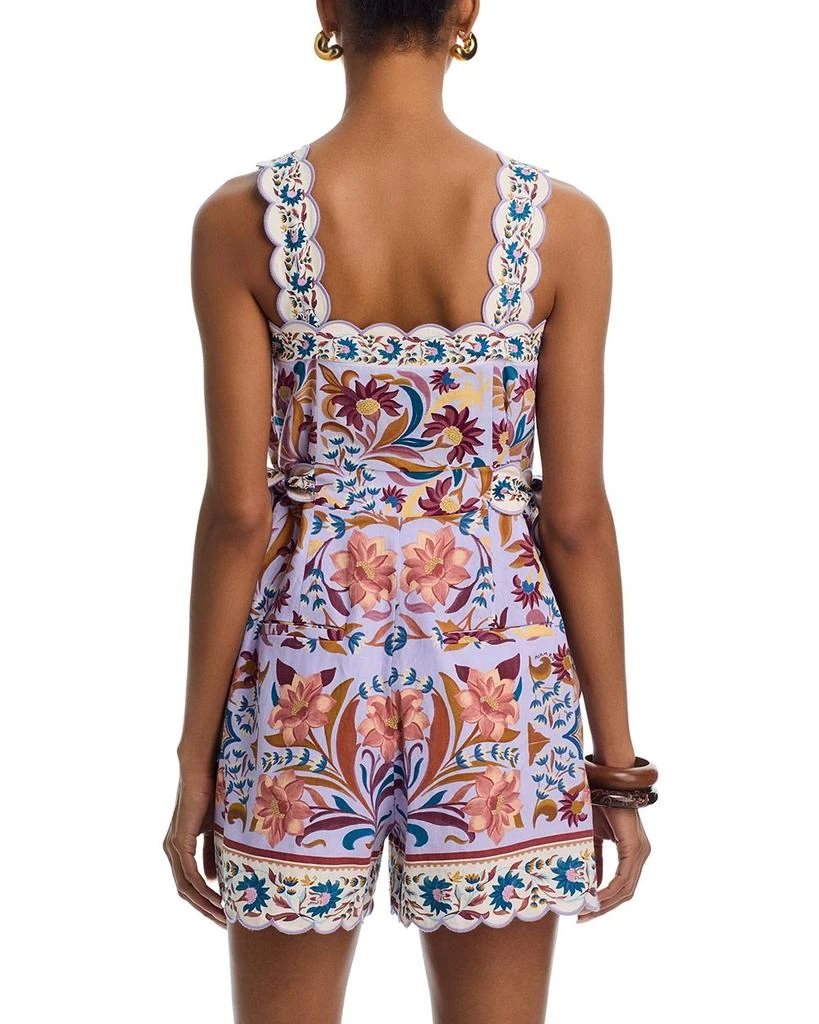 Farm Rio Flower Tiles Lilac Romper 4