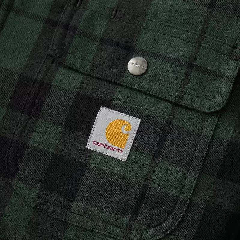 Carhartt Carhartt Men
s Flannel Sherpa Lined Shirt Jacket 7