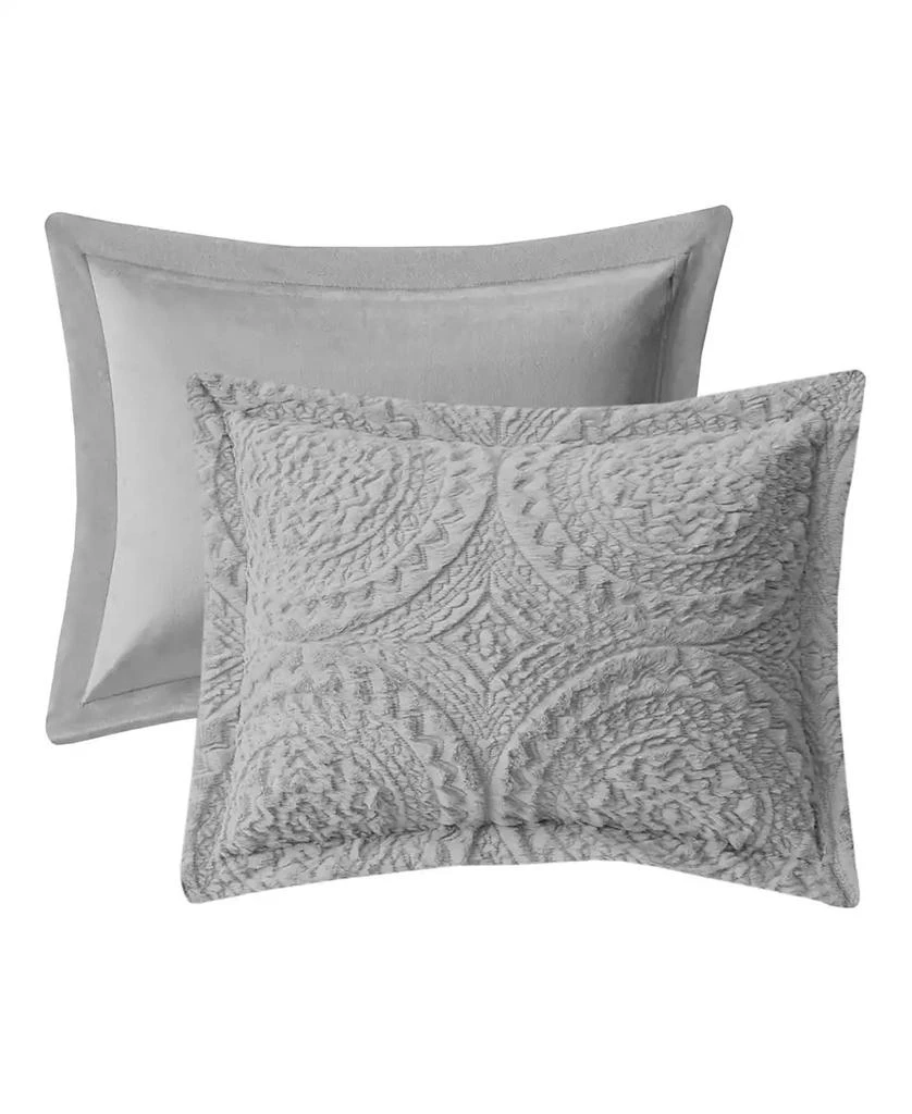 Macy's Arya Embroidered Medallion Faux Fur 3-Pc. Comforter Set 23