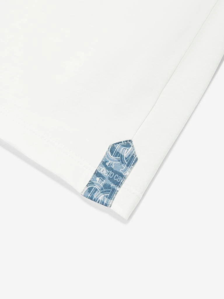 Roberto Cavalli Baby Boys Logo T-Shirt in White 4