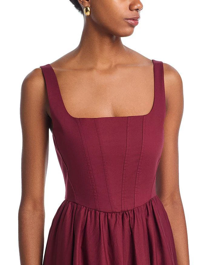 Wayf Desi Bustier Midi Dress - Navy