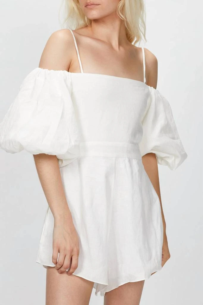 Adriana Degreas LINEN PLAYSUIT WITH DOUBLE KNOT 1