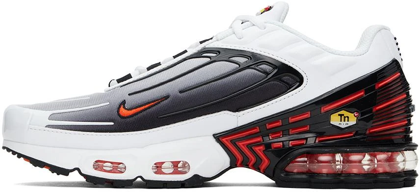 NIKE White & Gray Air Max Plus 3 Sneakers 3