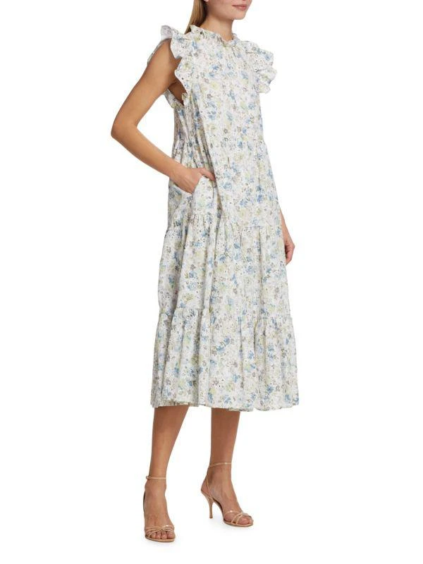 En Saison Eliza Floral Tiered Midi Dress 3