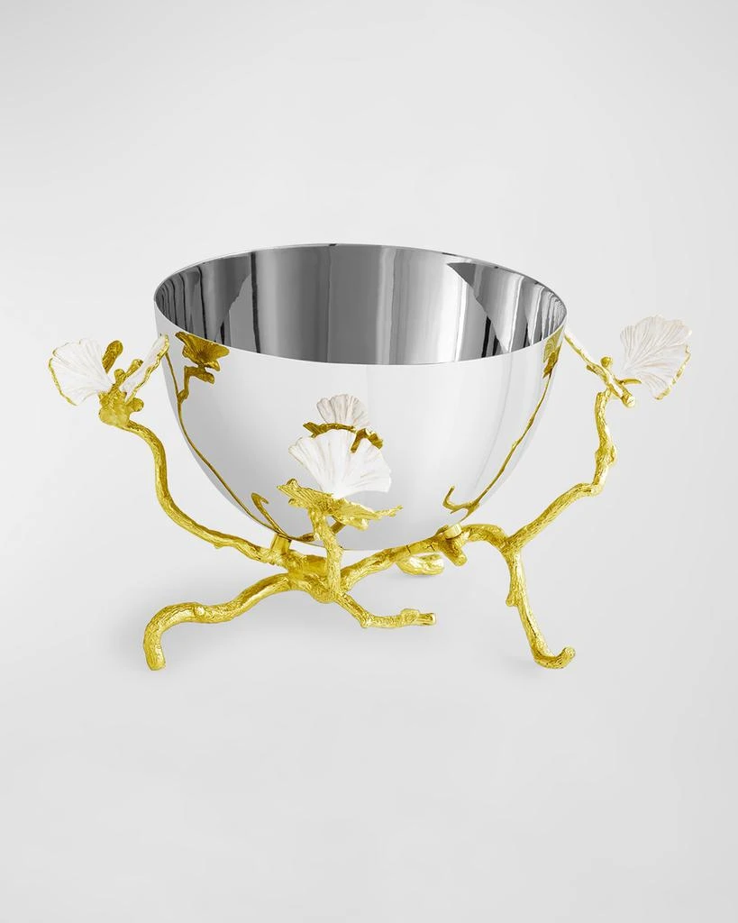 Michael Aram Butterfly Ginkgo White 
Gold Small Bowl 4