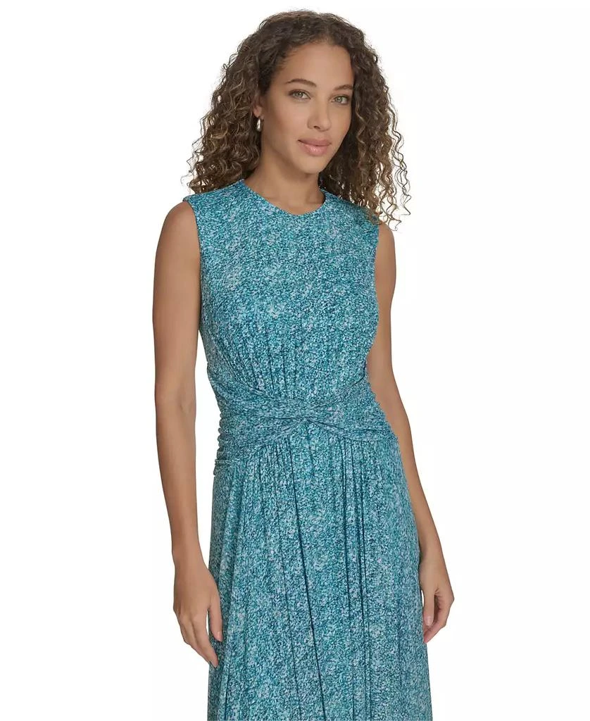 Calvin Klein Women's Printed Ruched-Waist Midi Dress 3