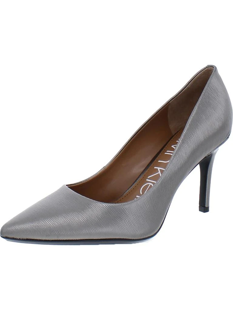 Calvin Klein Gayle Womens Leather Pointed Toe Heels 6