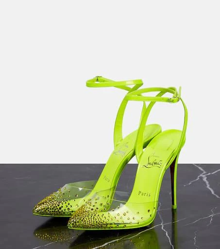 Christian Louboutin Spikaqueen 100 embellished pumps 5
