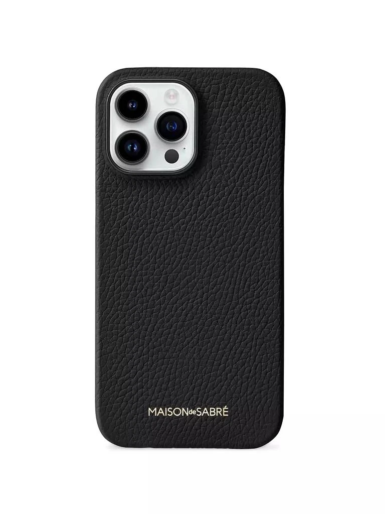 Maison de Sabre Leather Phone Case iPhone 15 Pro 1