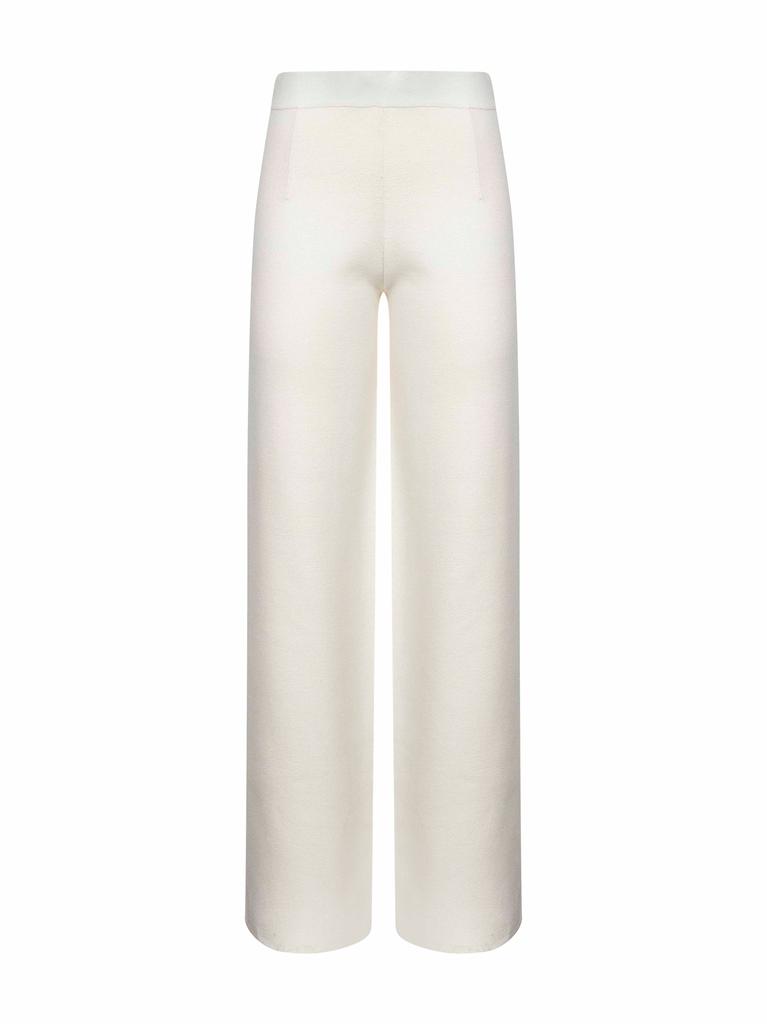 パンツ MAX MARA CLAY-COLOURED COTTON PALAZZO PANTS Max Mara Clay-coloured cotton palazzo pants - Leggings