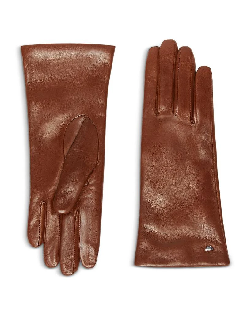 Weekend Max Mara Short Lined Leather Gloves 1