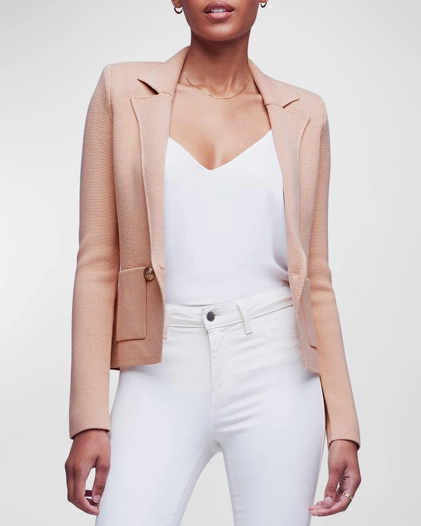 L'Agence Sofia Knit Blazer 2