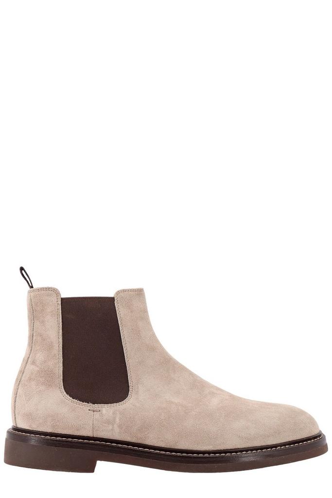 Brunello Cucinelli Brunello Cucinelli Elasticated-Panelled Chelsea Ankle Boots