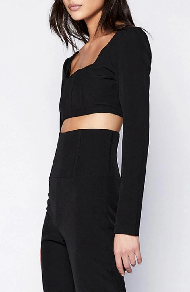 Bardot Marissa Corset Long Sleeve Crop Top 5