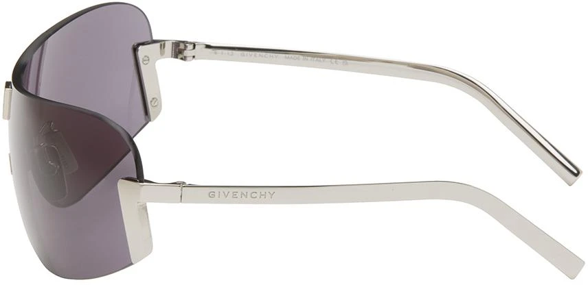 Givenchy Silver Rimless Thin Mask Sunglasses 3