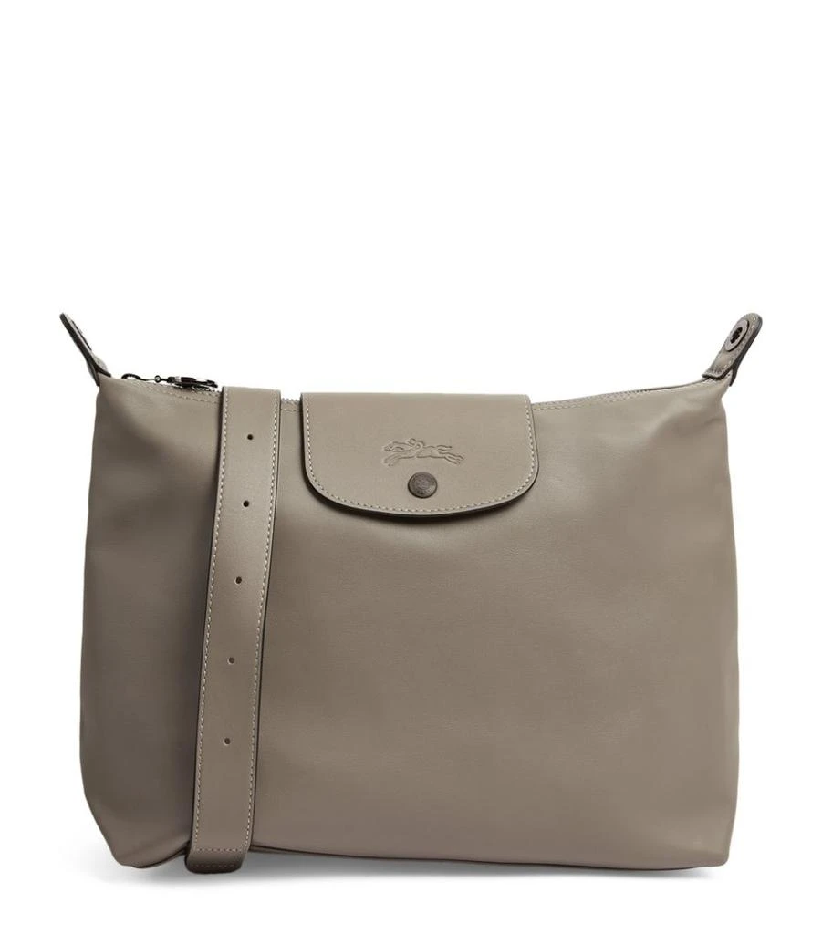 Longchamp Medium Leather Le Pliage Shoulder Bag 1