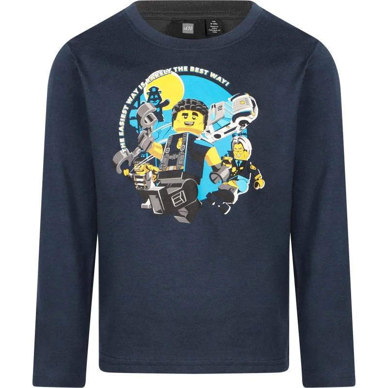 LEGO Police lego print t shirt in navy 1