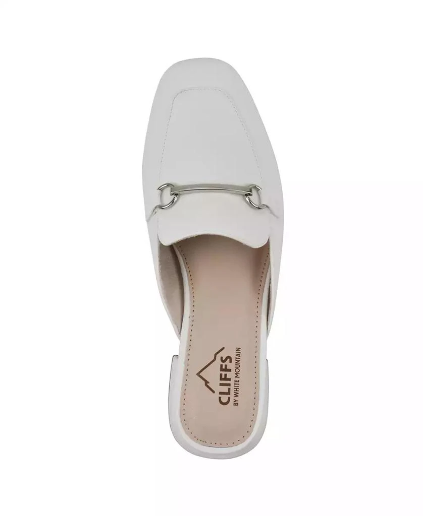 White Mountain Quin Low Block Heeled Mule 4