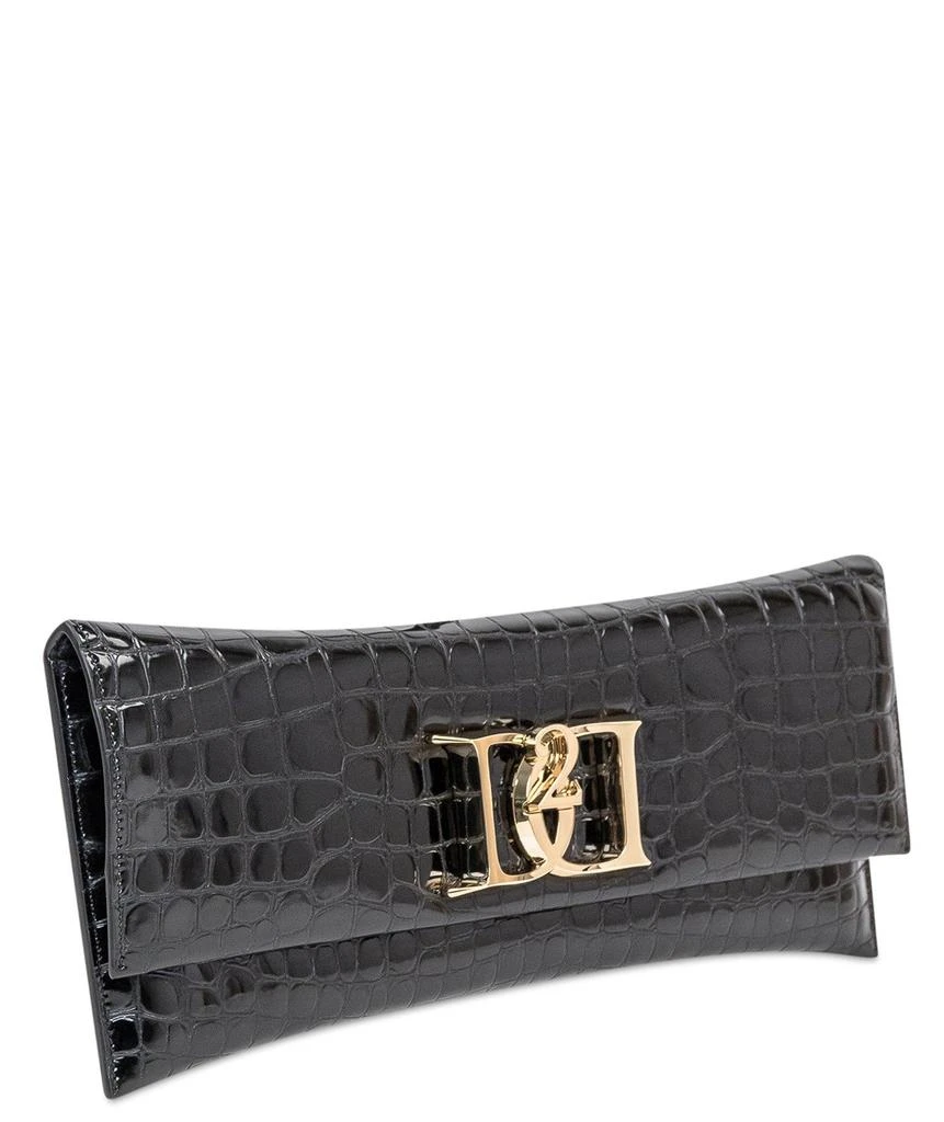DSQUARED2 Dsquared2 Double D Plaque Embossed Clutch Bag 3