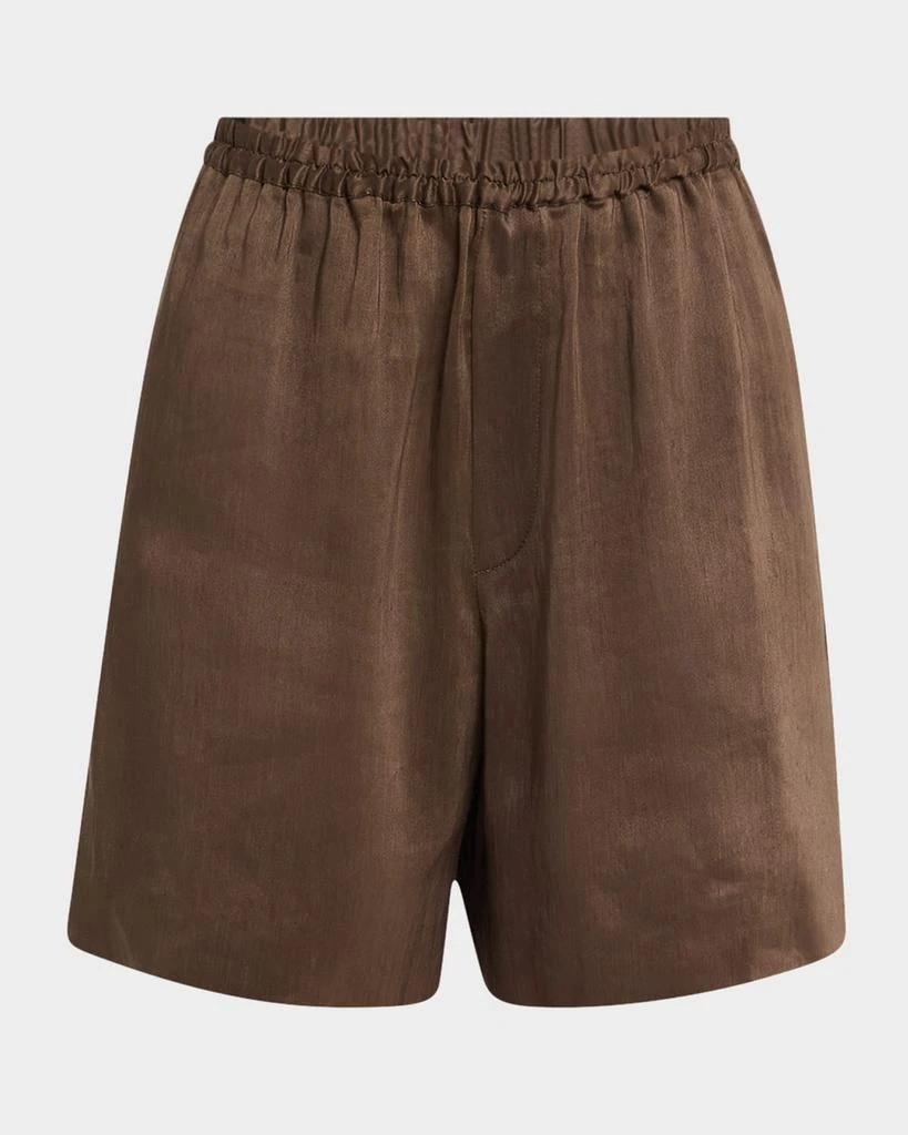 Loulou Studio Adonia Elastic Waistband Shorts 1