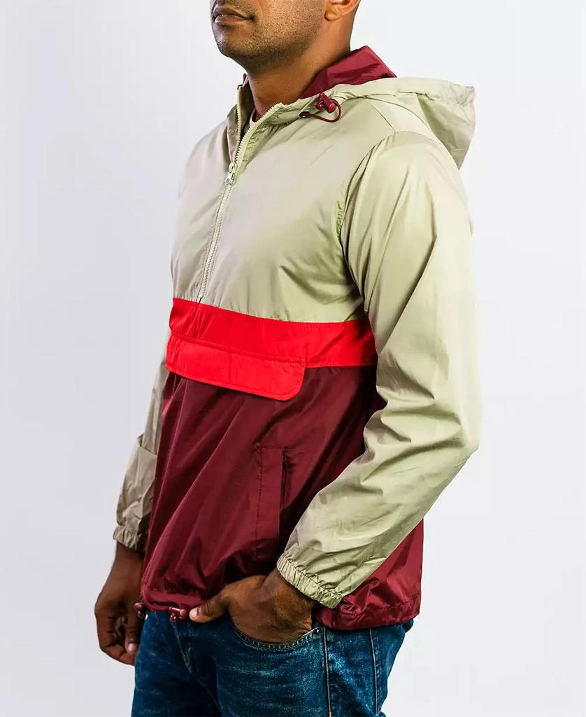 BEAUTIFUL GIANT Men's Hooded Lightweight Windbreaker 2