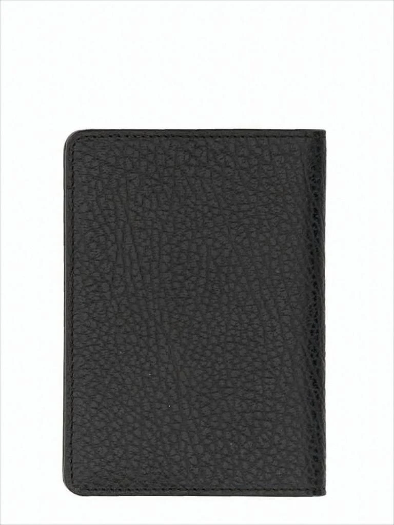 MAISON MARGIELA Textured Leather Bifold Wallet With Minimalist Design 3