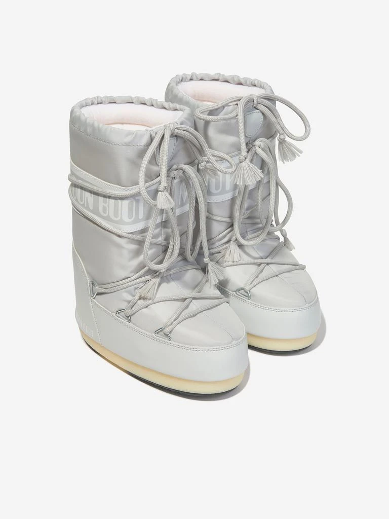 Moon Boot Moon Boot Kids Icon Nylon Snow Boots in Grey 2