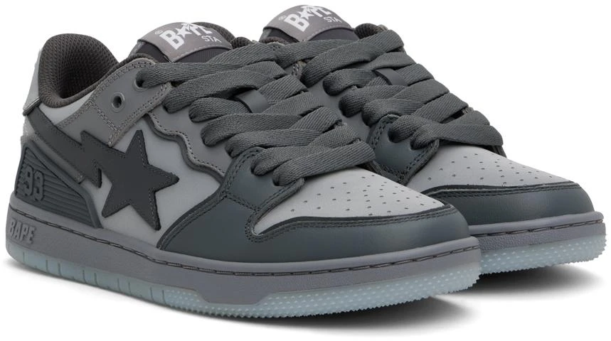 Bape Gray SK8 STA #5 Sneakers 4