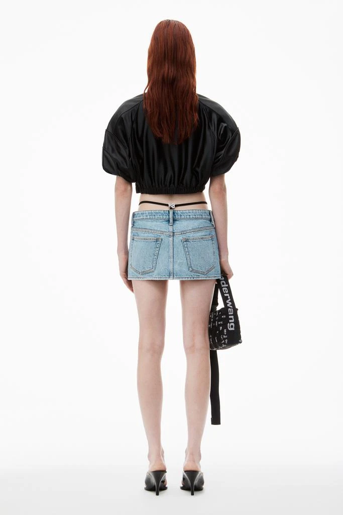 Alexander Wang Mini Skirt with Pre-Styled Logo Thong 4