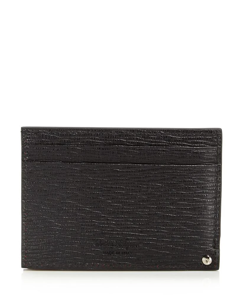 Salvatore Ferragamo Salvatore Men's Gancini Revival Leather ID Window Card Case 2