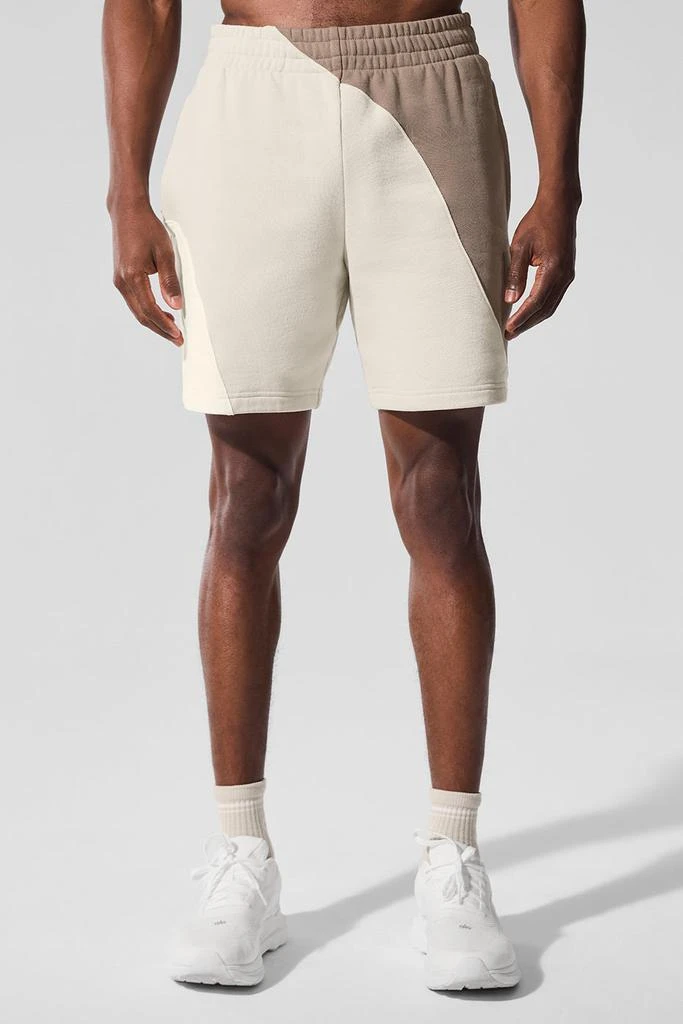 Alo 7" Make Waves Short - Ivory/Bone/Gravel 1
