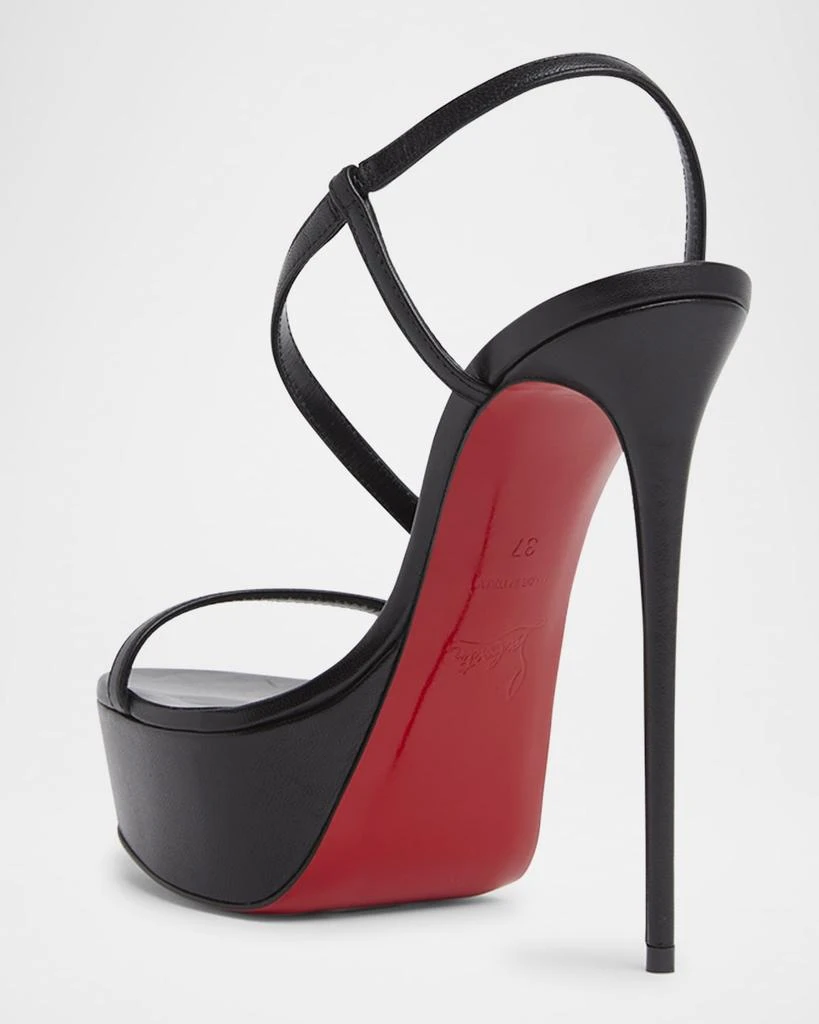 Christian Louboutin Rosalie Red Sole Platform Slingback Sandals 4