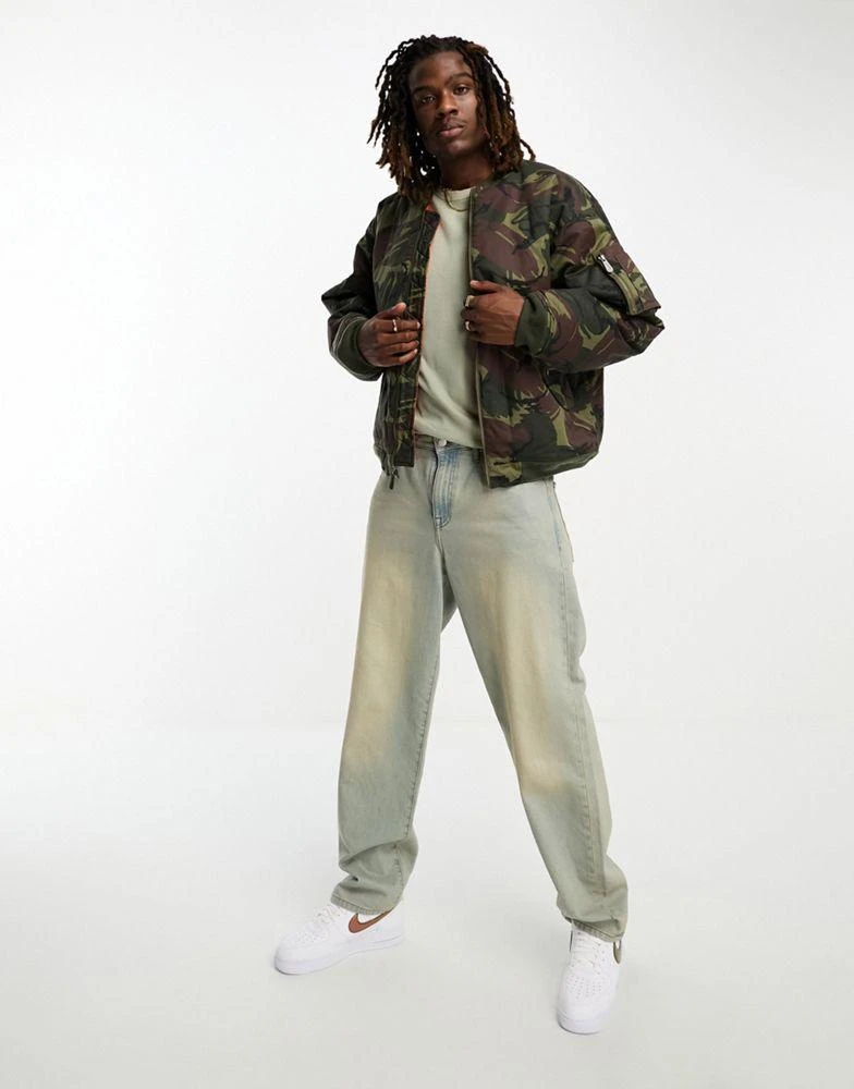 NIKE Nike Life woven bomber jacket in camo print 2