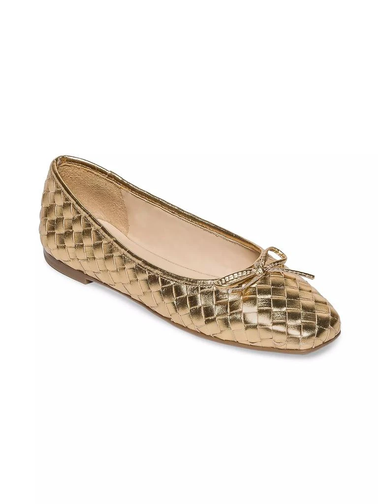 Bernardo Gwynn Woven Leather Ballet Flats 2