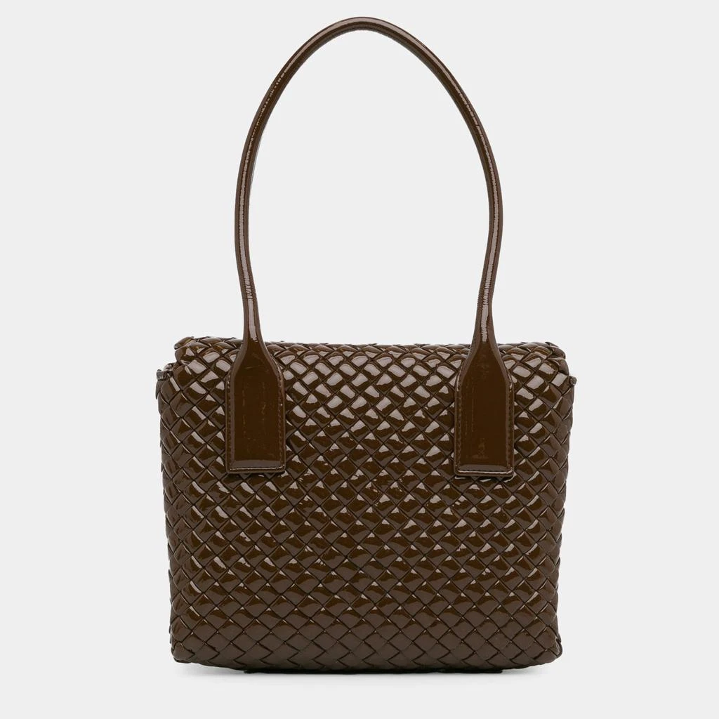 Bottega Veneta Bottega Veneta Brown Intrecciato Leather Patti Shoulder Bag 3