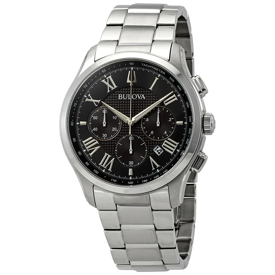 Bulova Bulova Classic Chronograph Black Dial Men's Watch 96B288 1