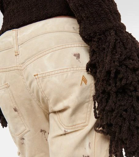 The Attico Low-rise denim cargo pants 6