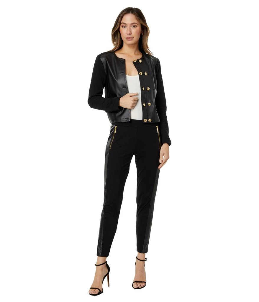 MICHAEL Michael Kors Petite Button Ponte Jacket 4